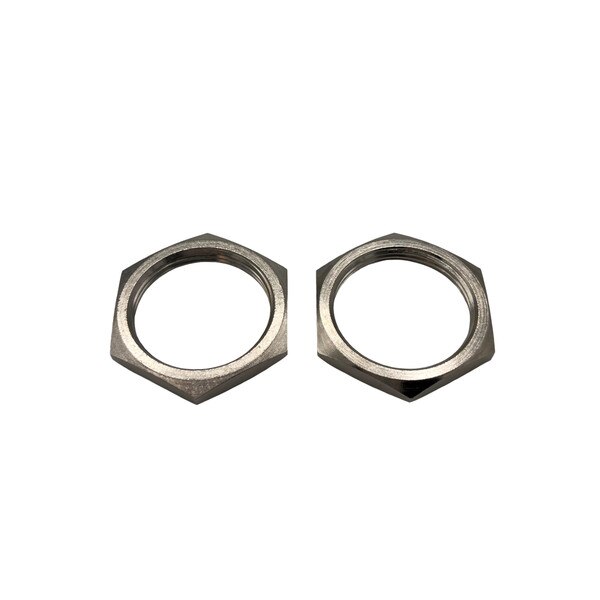 Two 1-1/8 inch locknuts